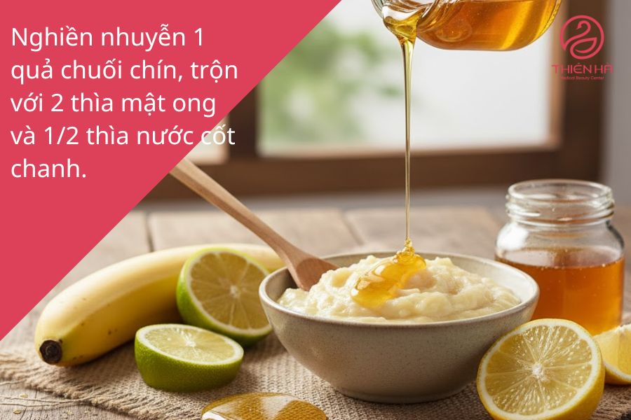 Mặt nạ chuối, chanh và mật ong