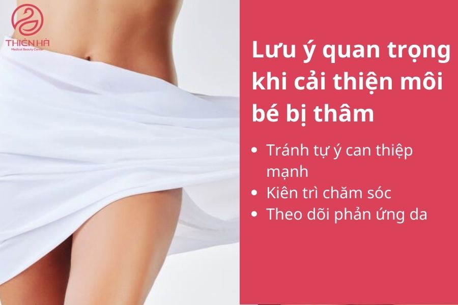 Lưu ý quan trọng khi cải thiện môi bé bị thâm