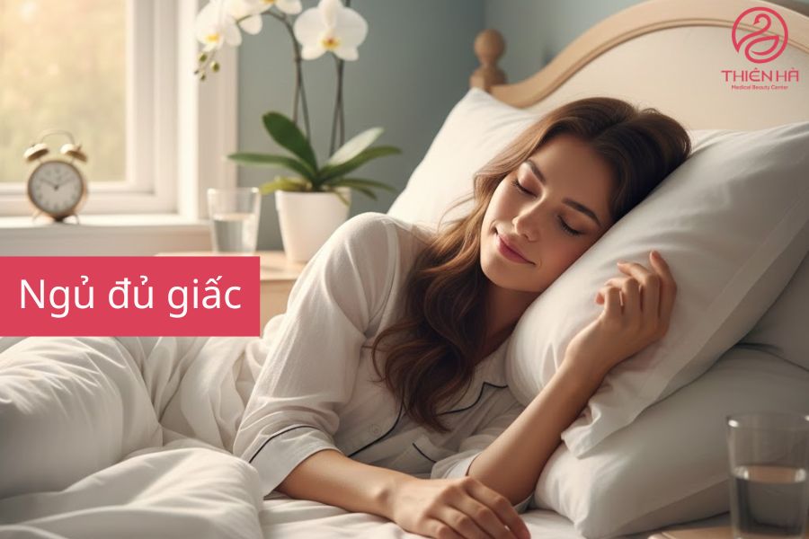 Phòng ngừa mụn bọc ở cằm bằng cách ngủ đủ giấc 