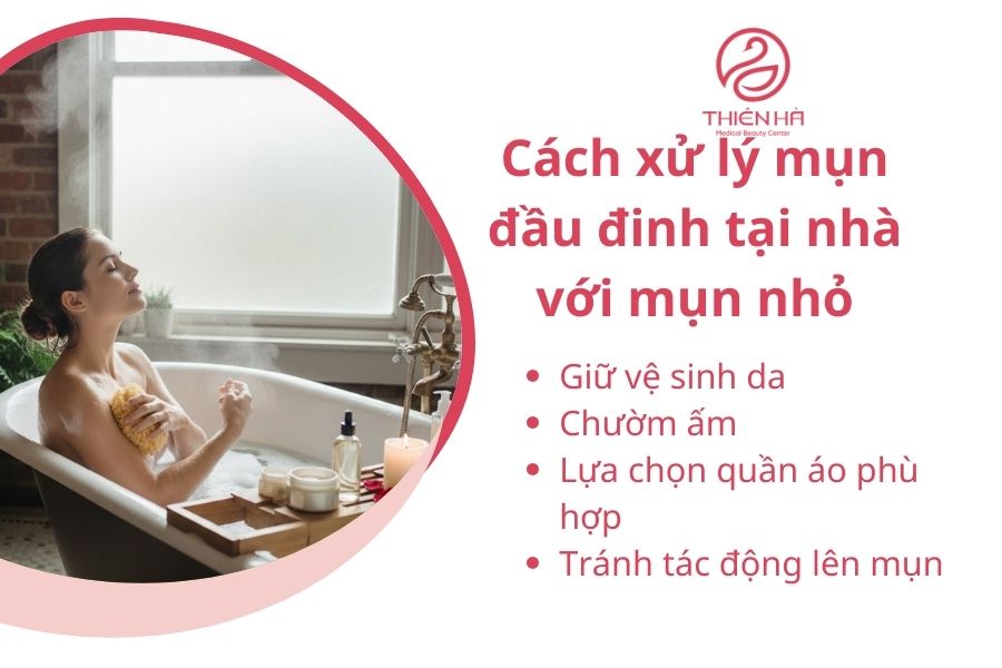 Tắm bằng nước ấm 
