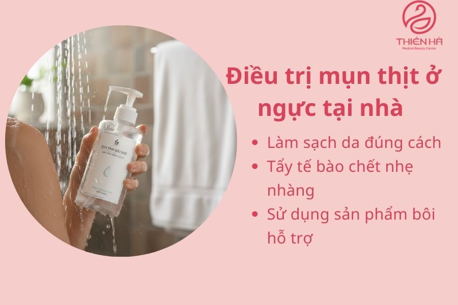 Điều trị mụn thịt ở ngực tại nhà