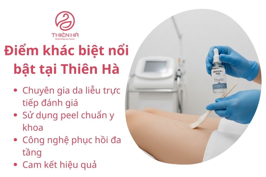 Điểm khác biệt khi peel trị thâm vùng kín tại Thiên Hà