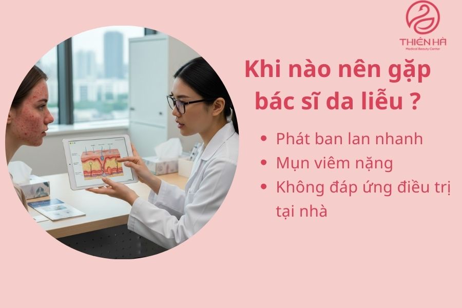 Dấu hiệu cần gặp bác sĩ da liễu 