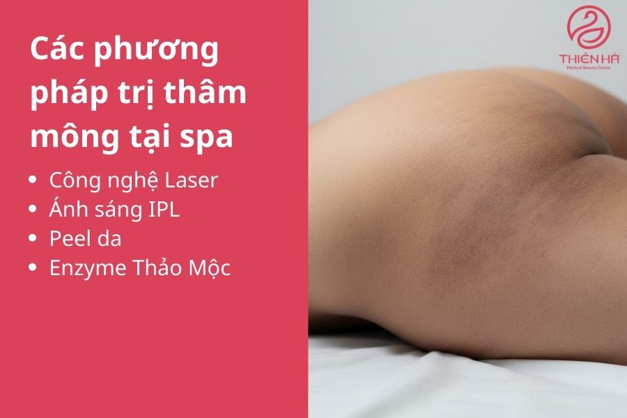 Các phương pháp trị thâm mông tại spa