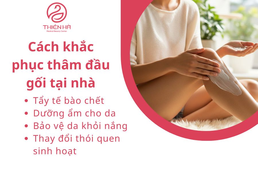 Cách khắc phục thâm đầu gối tại nhà