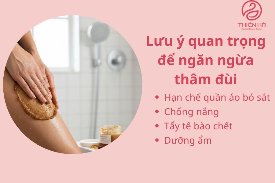 Lưu ý quan trọng để ngăn ngừa thâm đùi 