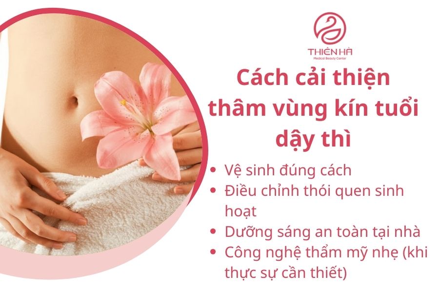 Cách cải thiện thâm vùng kín tuổi dậy thì