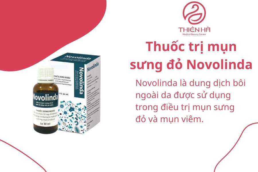 Thuốc trị mụn sưng đỏ Novolinda
