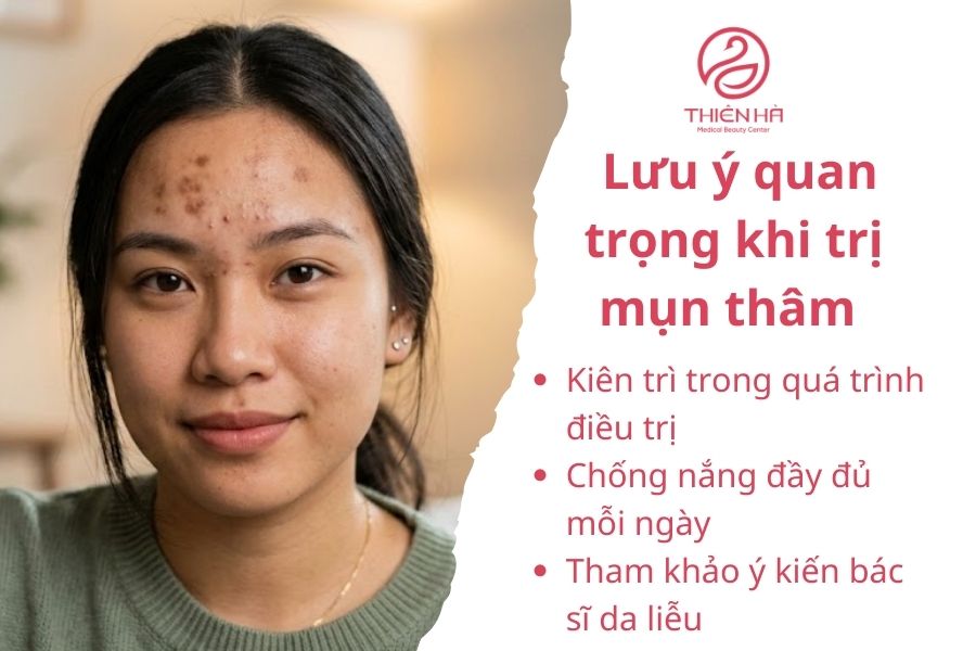 Lưu ý quan trọng khi trị mụn thâm 