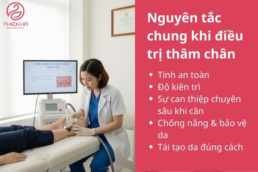 Nguyên tắc chung khi điều trị thâm chân