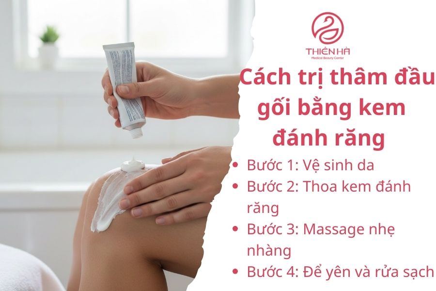 Trị thâm đầu gối bằng kem đánh răng: Hướng dẫn chi tiết, an toàn 2 Cách trị thâm đầu gối bằng kem đánh răng