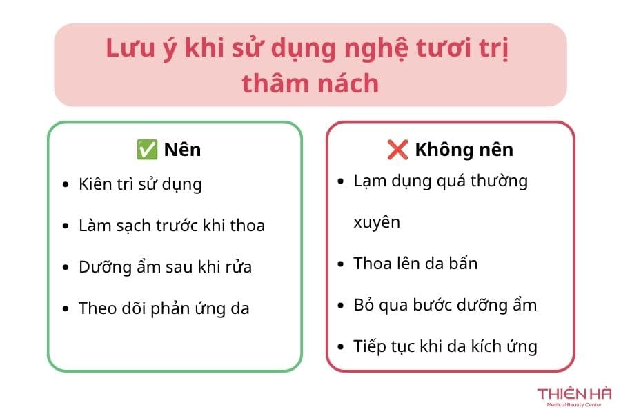 7 công thức vàng trị thâm nách bằng nghệ tươi an toàn hiệu quả 8 Lưu ý khi sử dụng nghệ tươi trị thâm nách