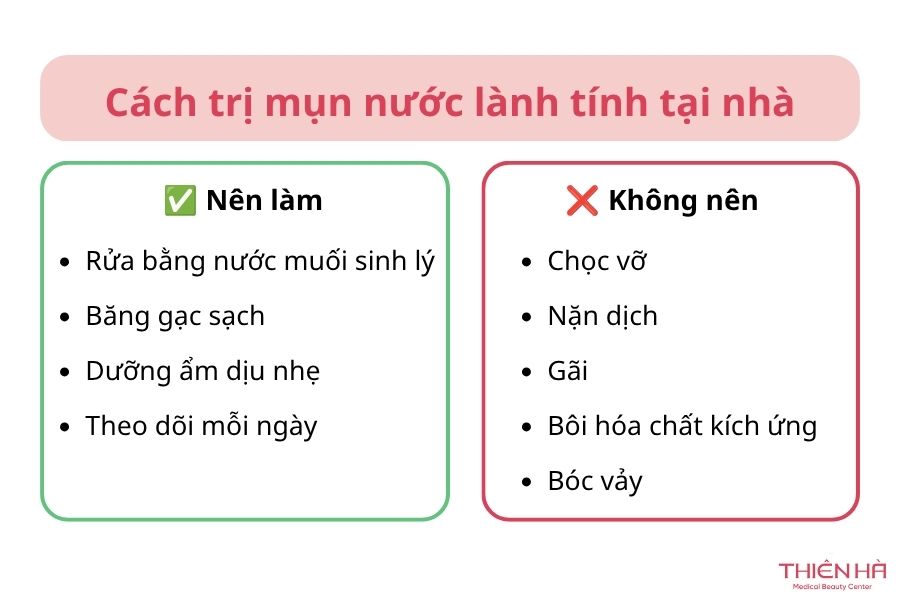 Cách trị mụn nước lành tính tại nhà