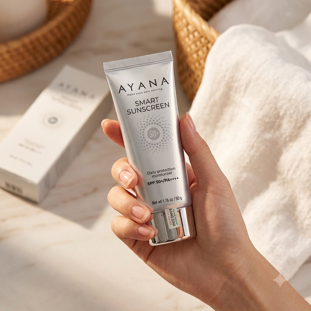 Kem chống nắng và bảo vệ toàn diện Ayana Smart Sunscreen 2 Kem chống nắng và bảo vệ toàn diện Ayana Smart Sunscreen - Ảnh 2