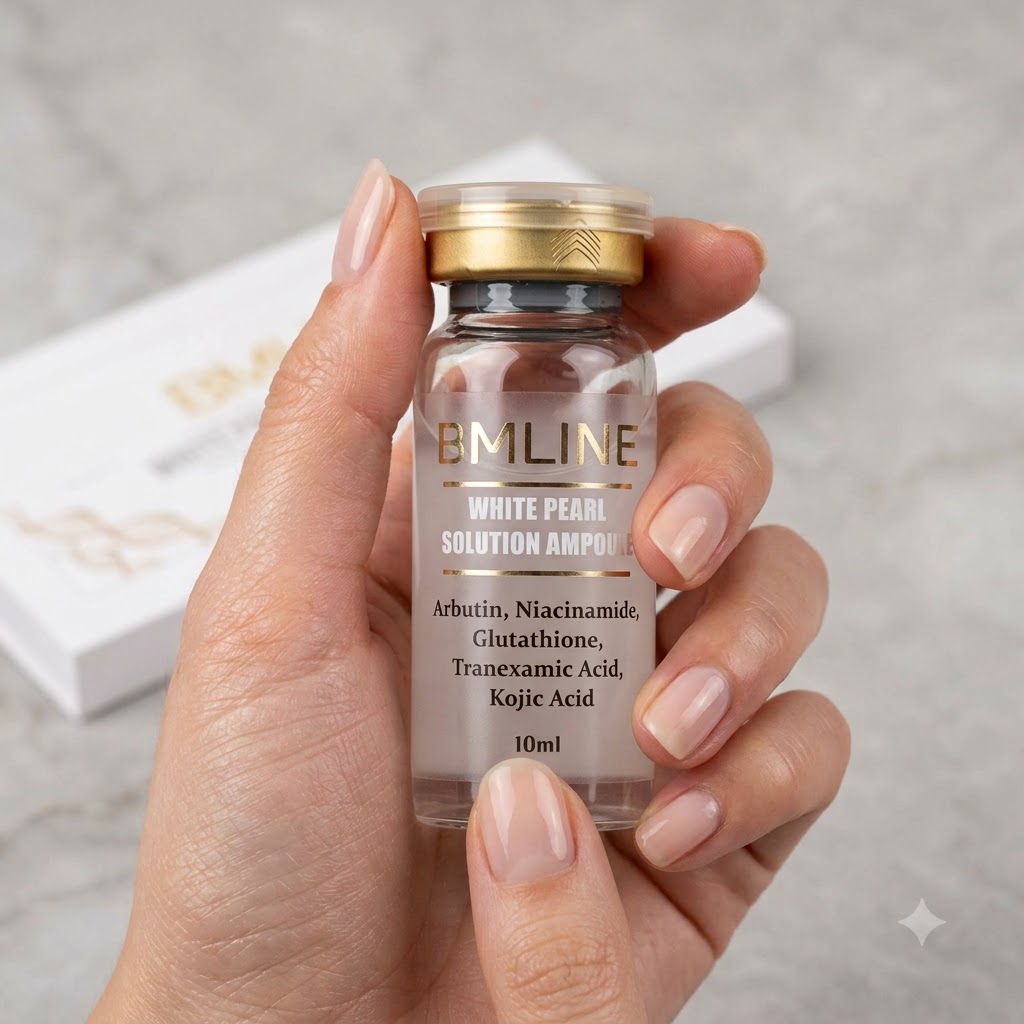 Dịch chiết xuất tế bào gốc làm sáng và trị nám sạm da Bmline White Pearl Solution Ampoule 4 Dịch chiết xuất tế bào gốc làm sáng và trị nám sạm da Bmline White Pearl Solution Ampoule - Ảnh 4