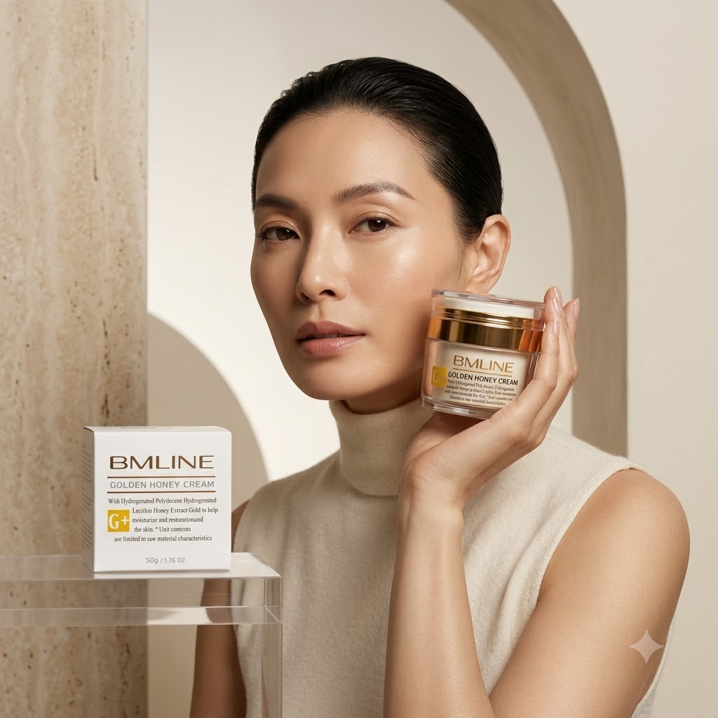 Kem vàng tái tạo, phục hồi hư tổn da Bmline Golden Honey Cream 4 Kem vàng tái tạo, phục hồi hư tổn da Bmline Golden Honey Cream - Ảnh 4