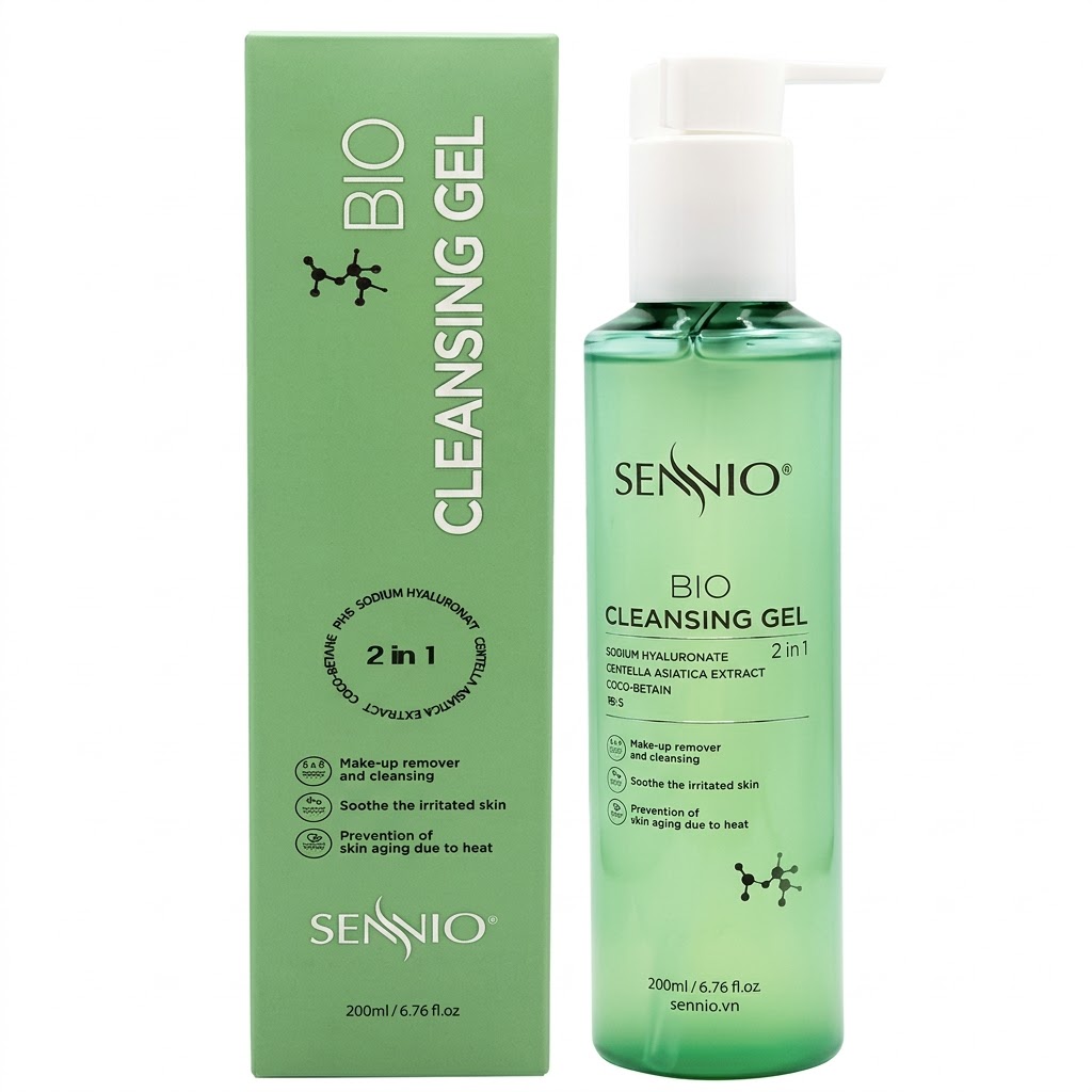 Gel tẩy trang, làm sạch dầu và bụi bẩn Sennio Bio Cleansing 6 Gel tẩy trang, làm sạch dầu và bụi bẩn Sennio Bio Cleansing - Ảnh 6