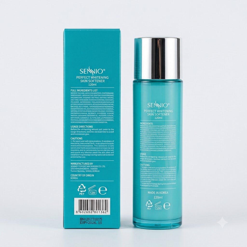 Nước tái sinh và phục hồi da Sennio Perfect Whitening Skin Softener 6 Nước tái sinh và phục hồi da Sennio Perfect Whitening Skin Softener - Ảnh 6