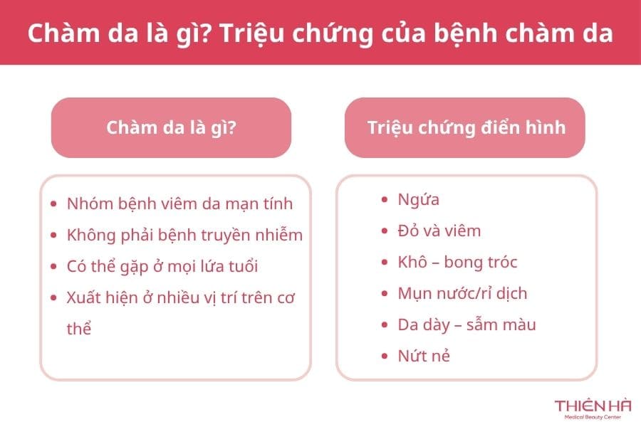 Chàm da là gì? Triệu chứng của bệnh chàm da