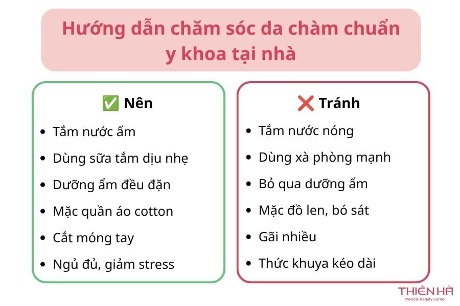 Hướng dẫn chăm sóc da chàm chuẩn y khoa tại nhà