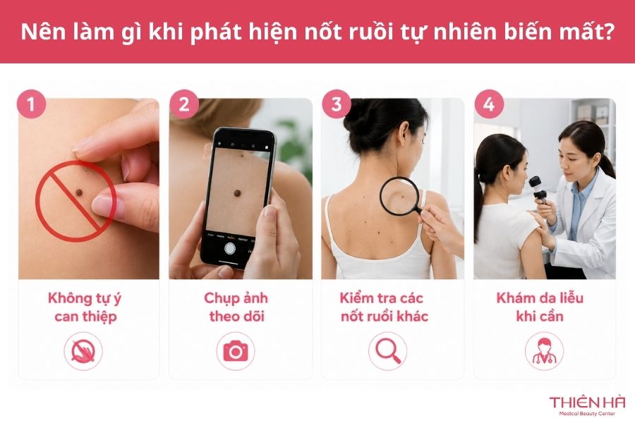 Nên làm gì khi phát hiện nốt ruồi tự nhiên biến mất?