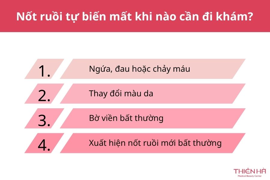 Nốt ruồi tự biến mất khi nào cần đi khám?