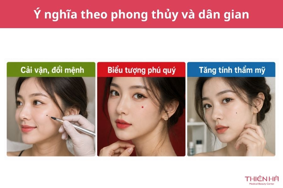 Xăm nốt ruồi có nên không? Vị trí, ý nghĩa và chi phí cần biết 3 Xăm nốt ruồi có ý nghĩa gì theo phong thủy và quan niệm dân gian?