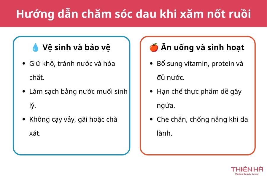 Xăm nốt ruồi có nên không? Vị trí, ý nghĩa và chi phí cần biết 9 Hướng dẫn chăm sóc sau khi xăm nốt ruồi
