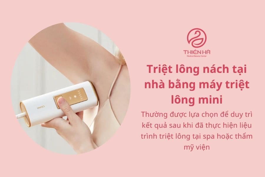 Cách triệt lông nách tại nhà an toàn, hạn chế thâm sạm 5 Làm thế nào để triệt lông nách với máy triệt lông mini tại nhà