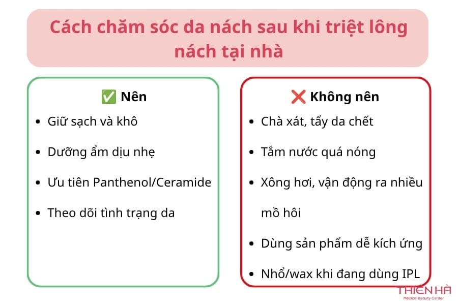 Cách triệt lông nách tại nhà an toàn, hạn chế thâm sạm 6 Cách chăm sóc da nách sau khi triệt lông nách tại nhà