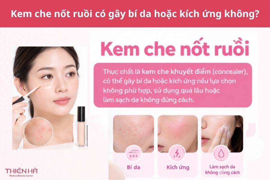 Kem che nốt ruồi: Top 5 sản phẩm tốt và cách che tự nhiên 10 Kem che nốt ruồi có gây bí da hoặc kích ứng không?