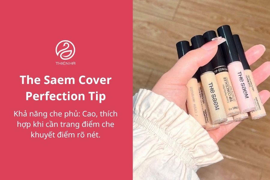 Kem che nốt ruồi: Top 5 sản phẩm tốt và cách che tự nhiên 4 The Saem Cover Perfection Tip