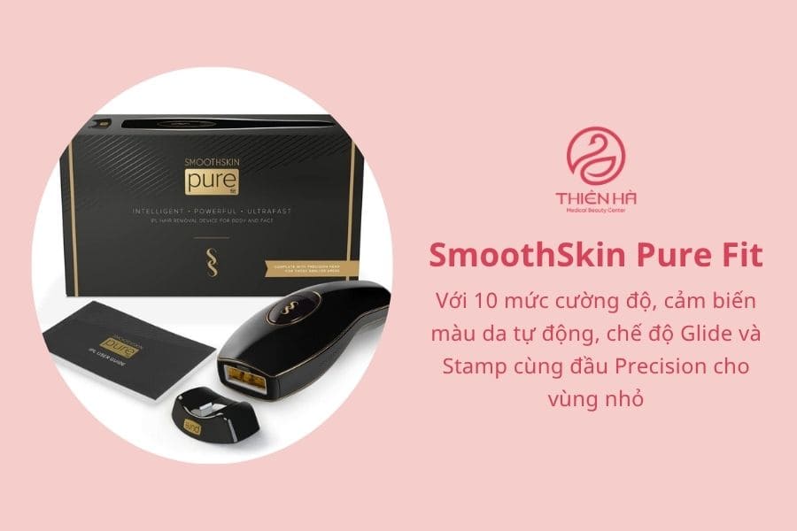SmoothSkin Pure Fit là một trong những dòng máy triệt lông tại nhà được nhiều chị em yêu thích 