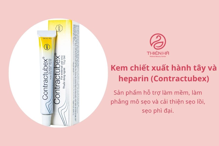 Kem chứa chiết xuất hành tây và heparin (Contractubex)