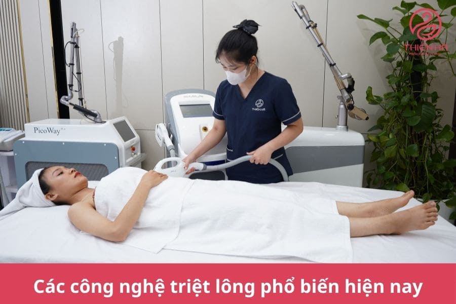 Hiện nay, triệt lông chủ yếu sử dụng các công nghệ như Laser, IPL và New Elight với hiệu quả và mức độ phù hợp khác nhau tùy loại da, màu lông và cơ địa