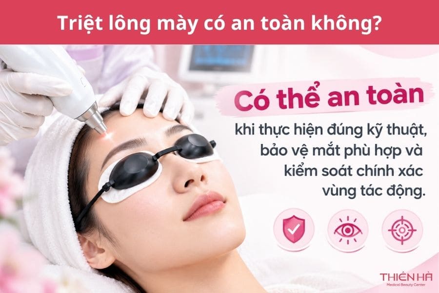 Triệt lông mày là gì? Có nên thực hiện không? 2 Triệt lông mày có an toàn không?