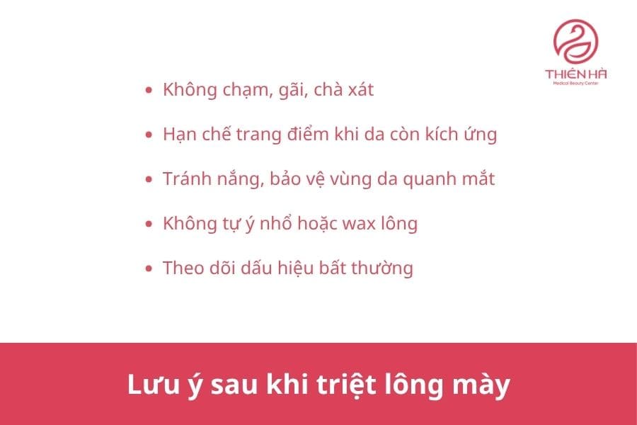 Triệt lông mày là gì? Có nên thực hiện không? 6 Lưu ý sau khi triệt lông mày