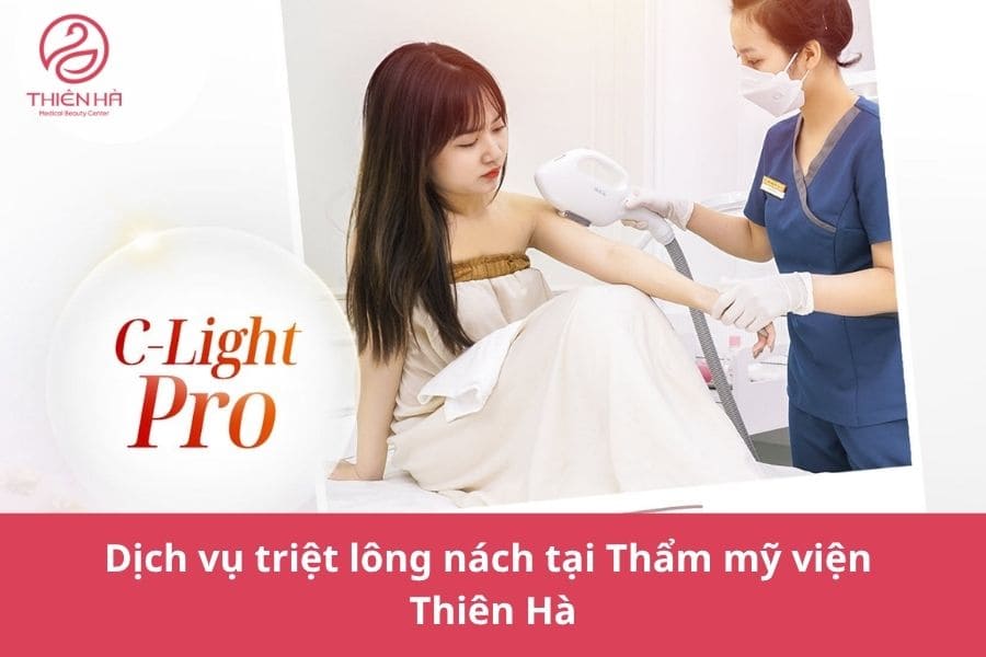 Dịch vụ triệt lông nách tại Thẩm mỹ viện Thiên Hà