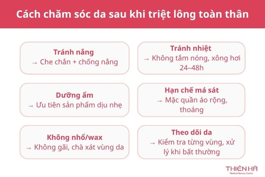 Triệt lông toàn thân là gì? Có nên thực hiện không? 8 Cách chăm sóc da sau khi triệt lông toàn thân