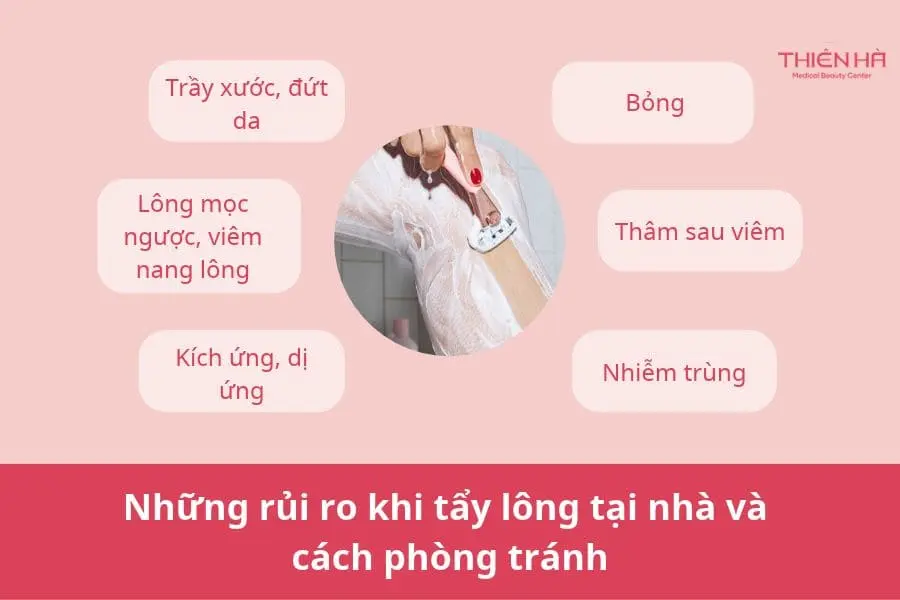 4 cách tẩy lông tại nhà và lưu ý cần biết 4 Những rủi ro khi tẩy lông tại nhà và cách phòng tránh