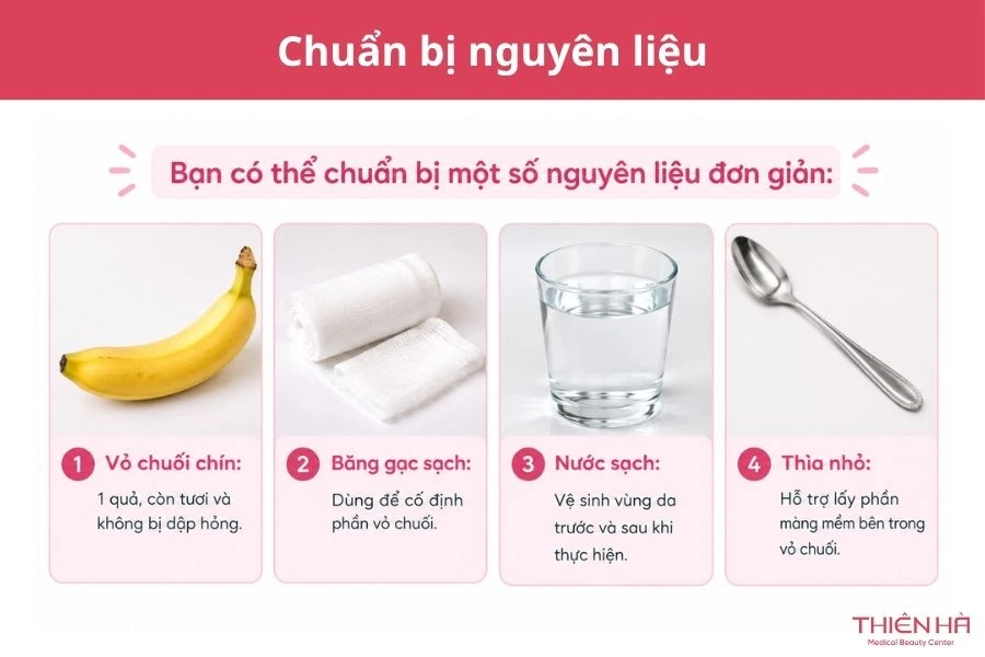 Cách tẩy nốt ruồi bằng vỏ chuối: Hiệu quả và cách thực hiện 2 Chuẩn bị nguyên liệu