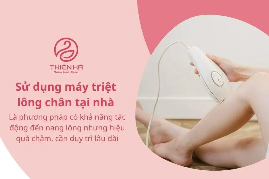 Sử dụng máy triệt lông tại nhà