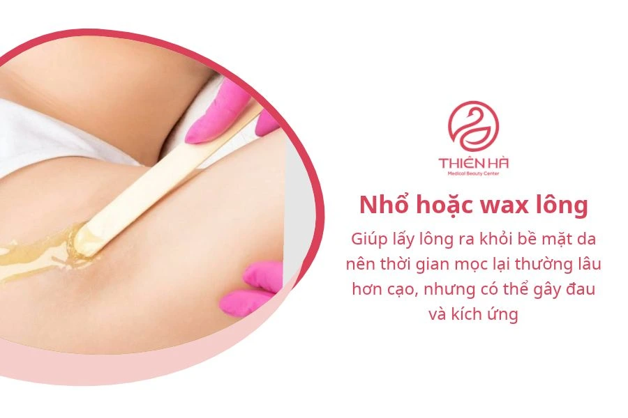 Cách triệt lông nách tuổi dậy thì an toàn 4 Cách triệt lông nách tuổi dậy thì: Nhổ hoặc wax lông