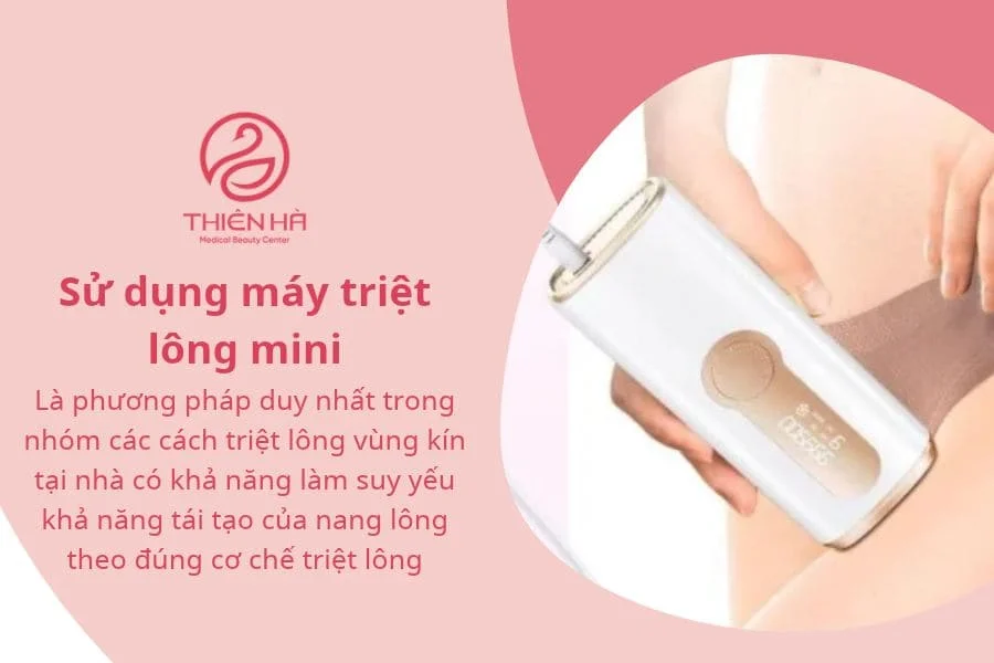 Cách triệt lông vùng kín tại nhà: Hướng dẫn chi tiết 4 Cách triệt lông vùng kín tại nhà: Sử dụng máy triệt lông mini