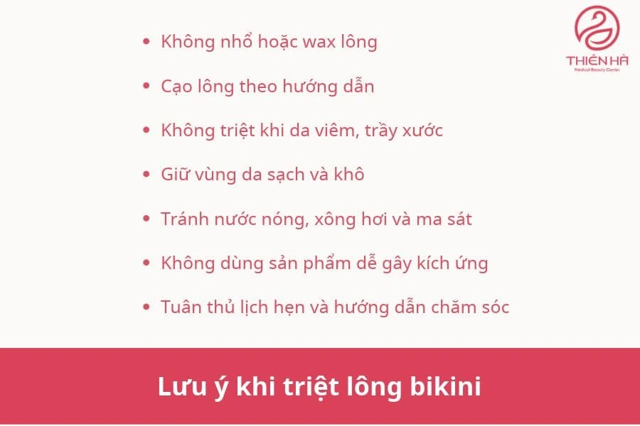 Có nên triệt lông vùng kín không? Những điều cần biết 6 Lưu ý khi triệt lông bikini