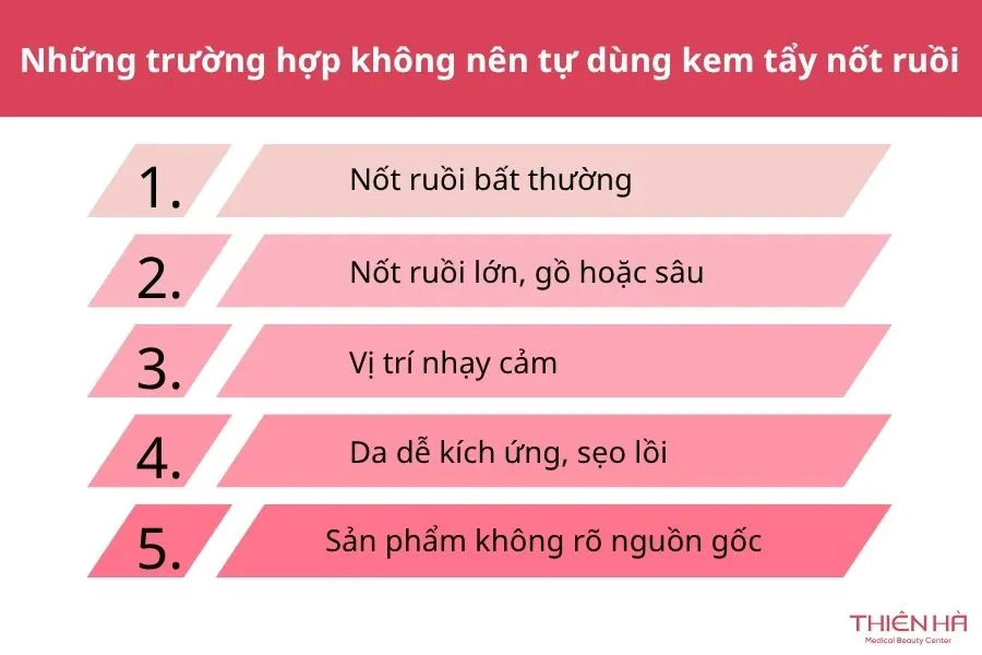 Kem tẩy nốt ruồi: Có an toàn không và nên tẩy bằng cách nào? 4 Những trường hợp không nên tự dùng kem tẩy nốt ruồi