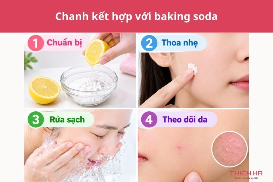 Tẩy nốt ruồi bằng chanh: 3 cách thực hiện và lưu ý an toàn 4 Chanh kết hợp với baking soda