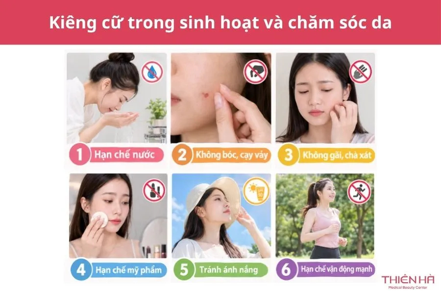 Kiêng cữ trong sinh hoạt và chăm sóc da