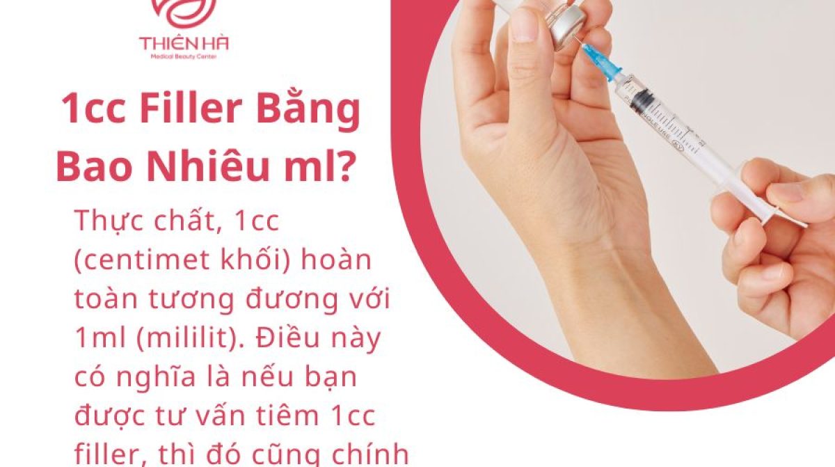 1cc Filler Bằng Bao Nhiêu ml? Giải Đáp Chi Tiết Từ Chuyên Gia