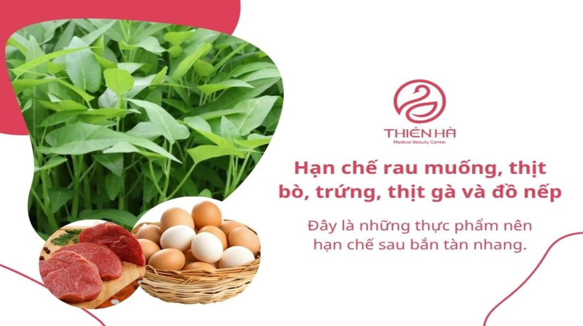 Bắn tàn nhang kiêng ăn gì để không bị thâm, sẹo?